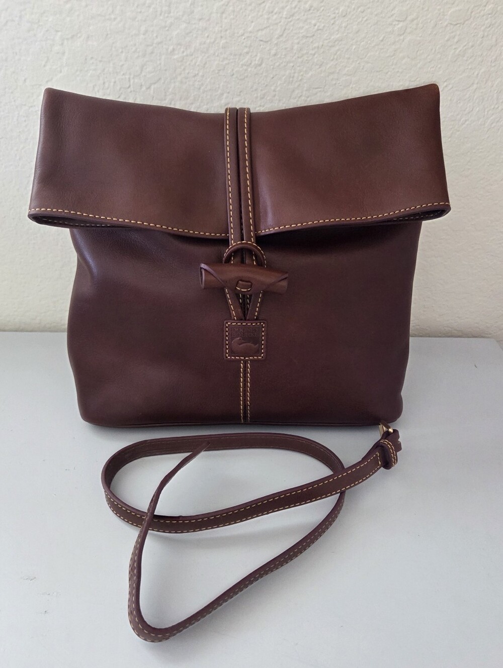 Dooney and Bourke Florentine Medium Toggle Crossbody In Chestnut